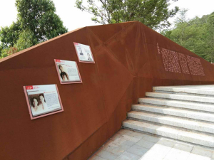 宁乡耐候钢挡土墙